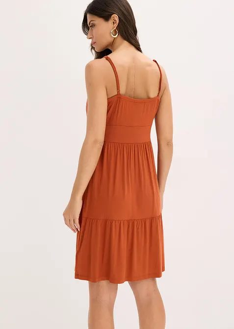 Stroppekjole med knutedetalj, bonprix