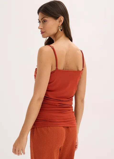 Singlet med rynkinger, bonprix