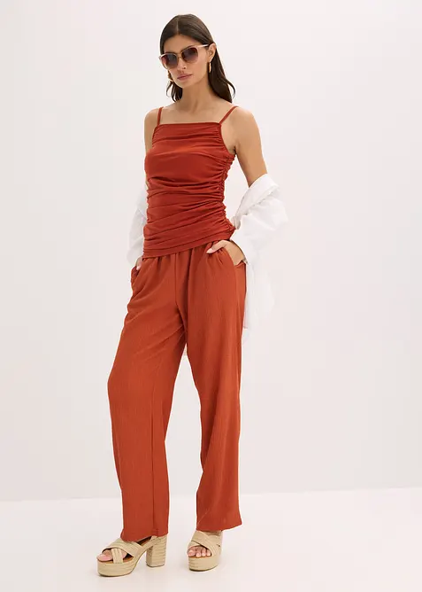 Singlet med rynkinger, bonprix