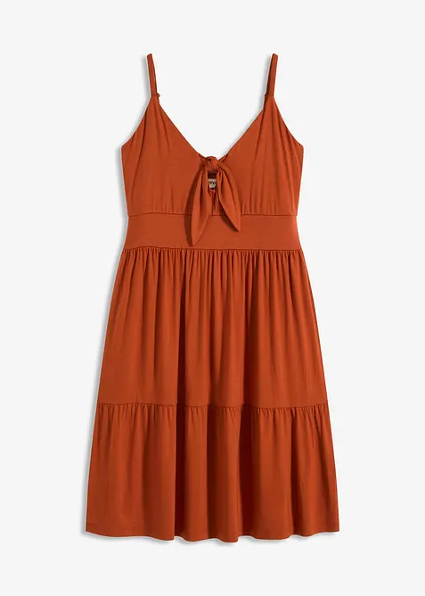 Stroppekjole med knutedetalj, bonprix