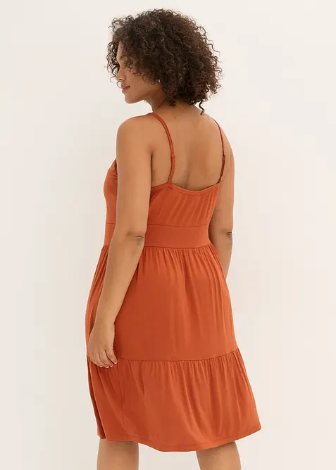 Stroppekjole med knutedetalj, bonprix