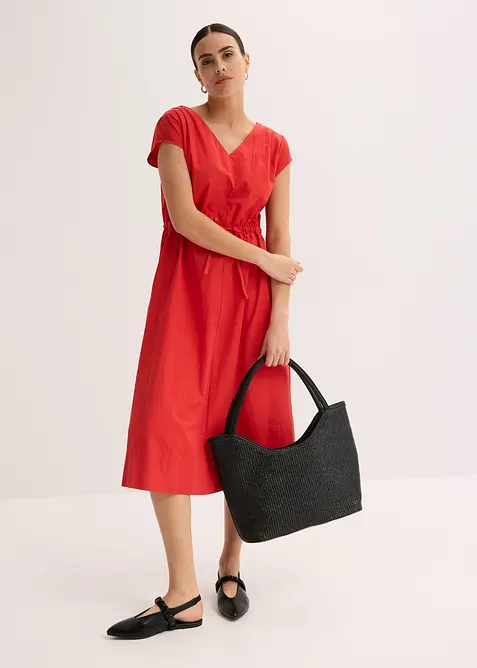 Kjole i bomullspoplin, bonprix