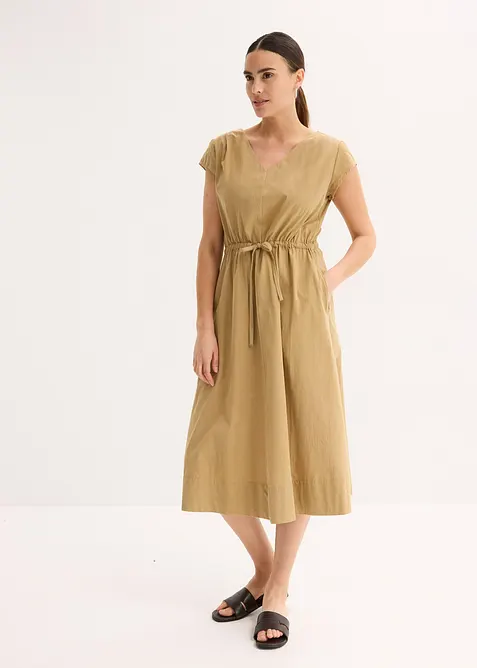 Kjole i bomullspoplin, bonprix