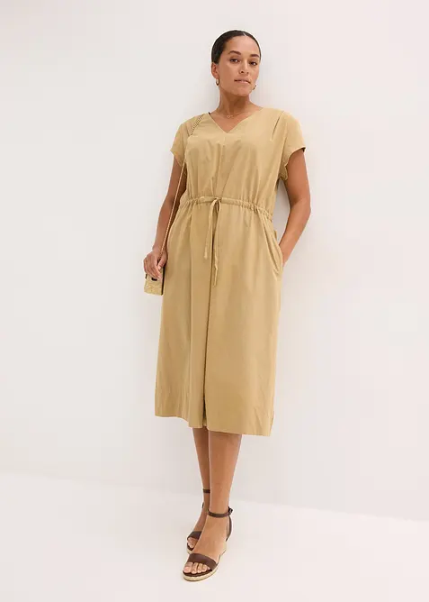 Kjole i bomullspoplin, bonprix