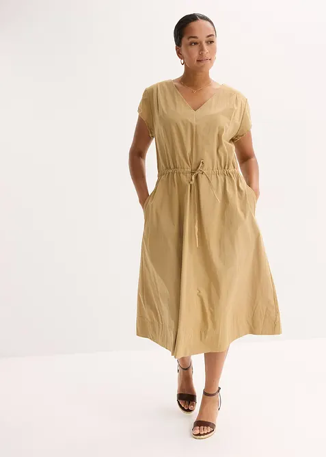 Kjole i bomullspoplin, bonprix