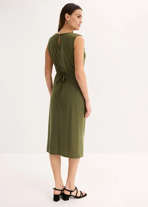 Trikotkjole med belte (2-delt sett), bonprix