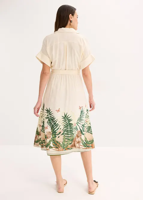 Skjortekjole med bordtrykk, bonprix