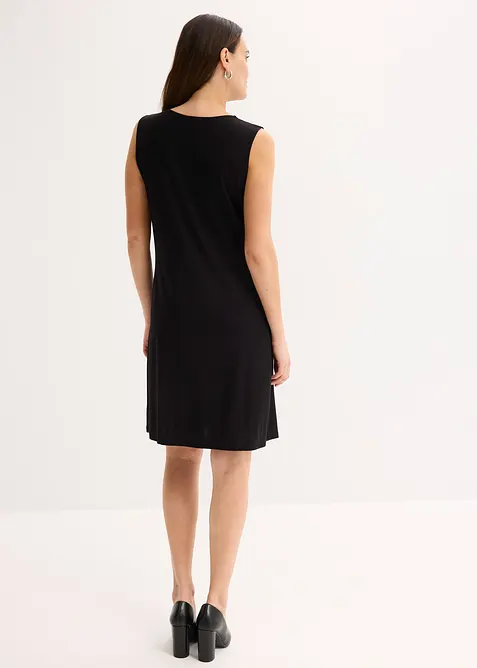 Trikotkjole med knyteb&aring;nd, bonprix