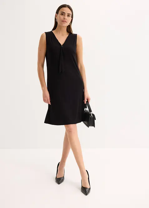 Trikotkjole med knyteb&aring;nd, bonprix