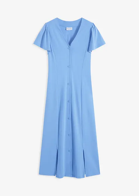 Trikotkjole med splitt, bonprix