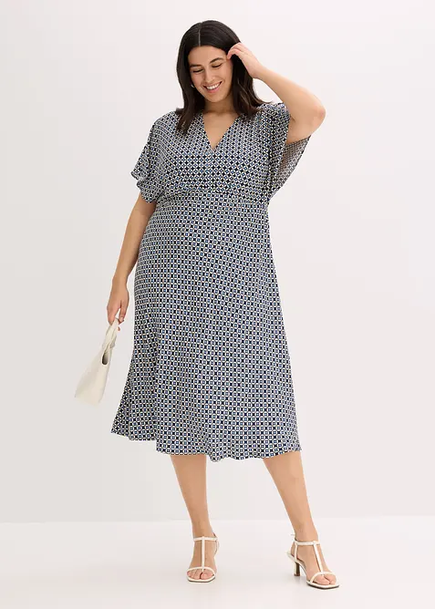 Kjole i lett viskose, bonprix