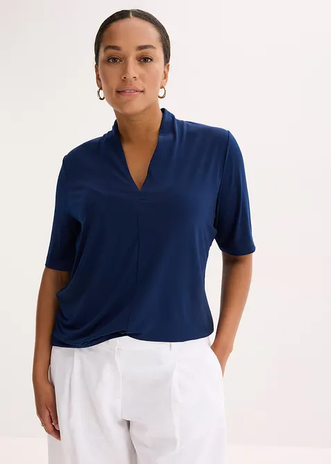 Topp med elegant krage, bonprix