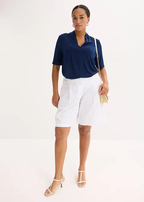 Topp med elegant krage, bonprix