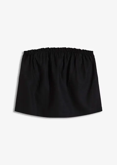 Blusetopp med linandel, bonprix