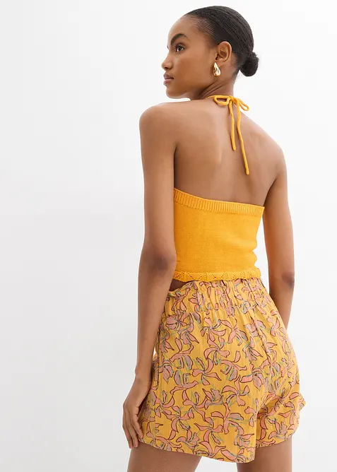 Halterneck-topp i strikket materiale, bonprix