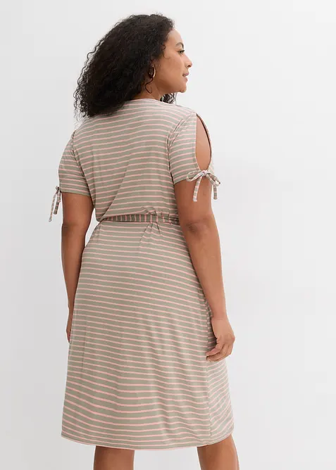 Omslagskjole i lett viskose-/elastanmiks, bonprix