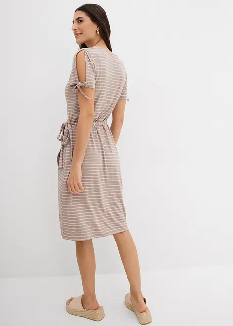 Omslagskjole i lett viskose-/elastanmiks, bonprix