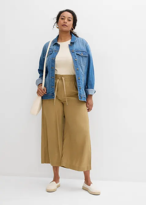 7/8-lang pull on-bukse i lyocell, bonprix