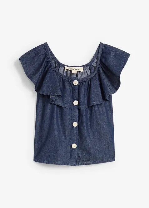 Blusetopp i lett bomull, bonprix