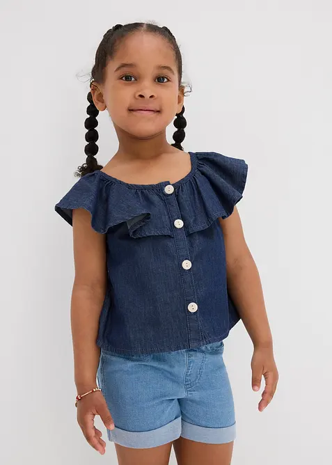 Blusetopp i lett bomull, bonprix