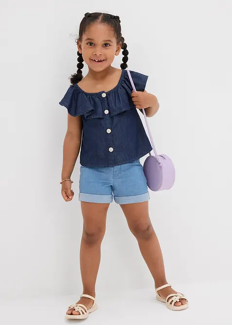 Blusetopp i lett bomull, bonprix