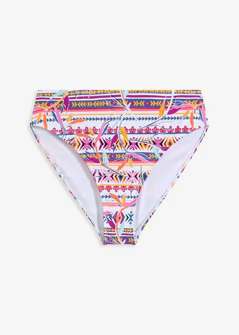 High Waist-bikinitruse med høy benskjæring, bonprix