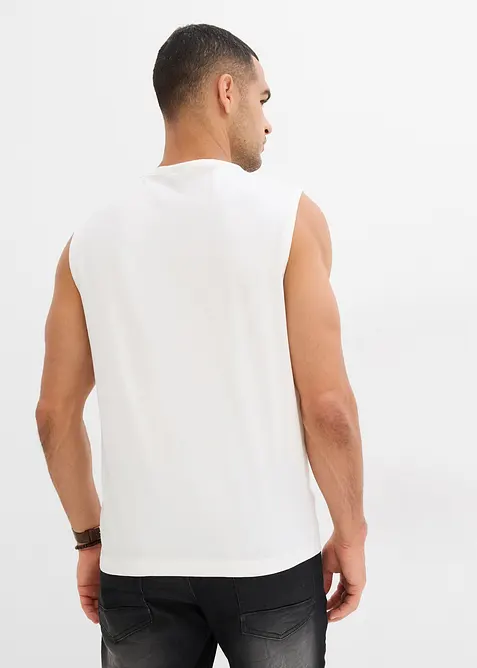 Singlet i vasket look (2-pack), bonprix