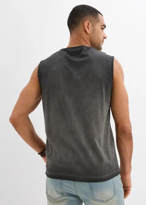 Singlet i vasket look (2-pack), bonprix