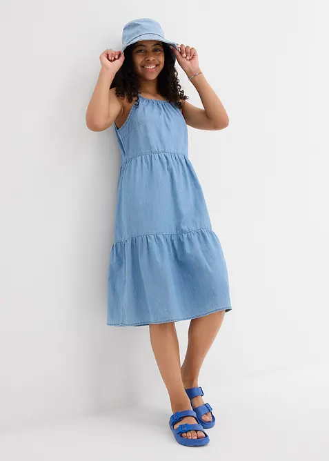 Jeanskjole i lett bomull, bonprix