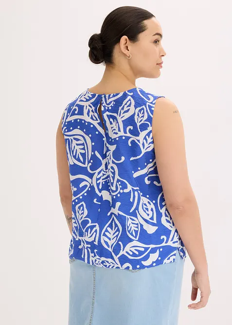 Blusetopp med trykk, bonprix