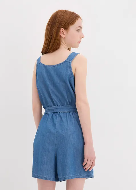 Jeans-jumpsuit i fint fallende bomull, bonprix