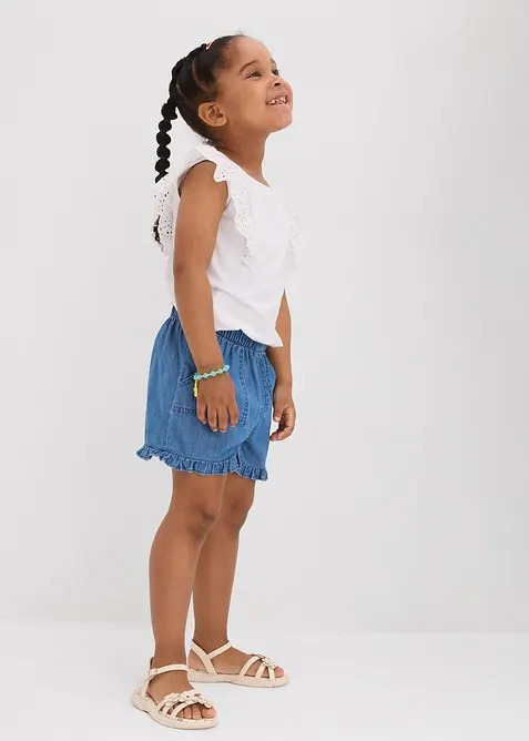 Jeansshorts i lett bomull, bonprix