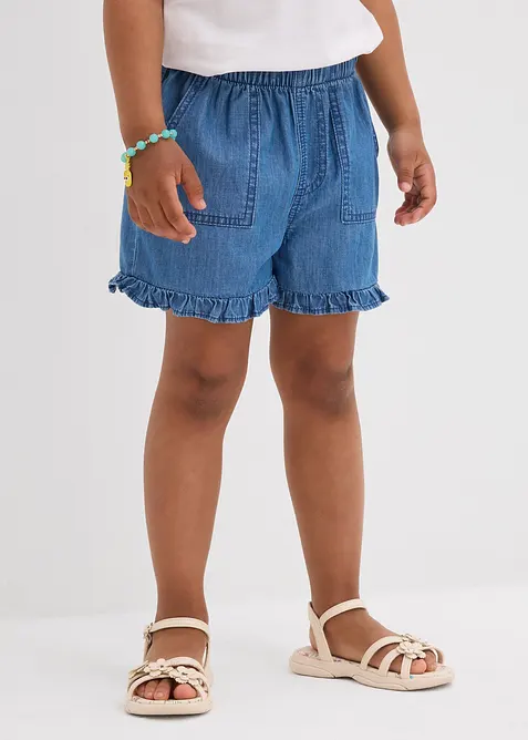 Jeansshorts i lett bomull, bonprix