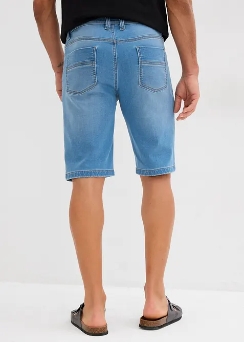 Bermudashorts i sweat-denim, Slim Fit (2-pack), bonprix