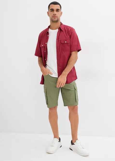 Cargo-bermudashorts med stretch, Regular Fit (2-pack), bonprix