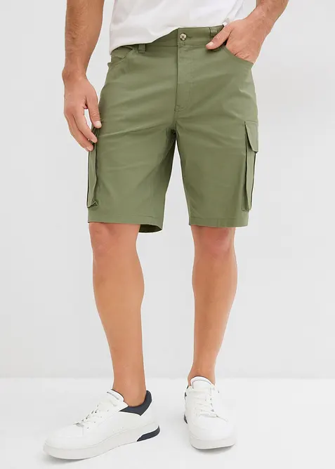 Cargo-bermudashorts med stretch, Regular Fit (2-pack), bonprix