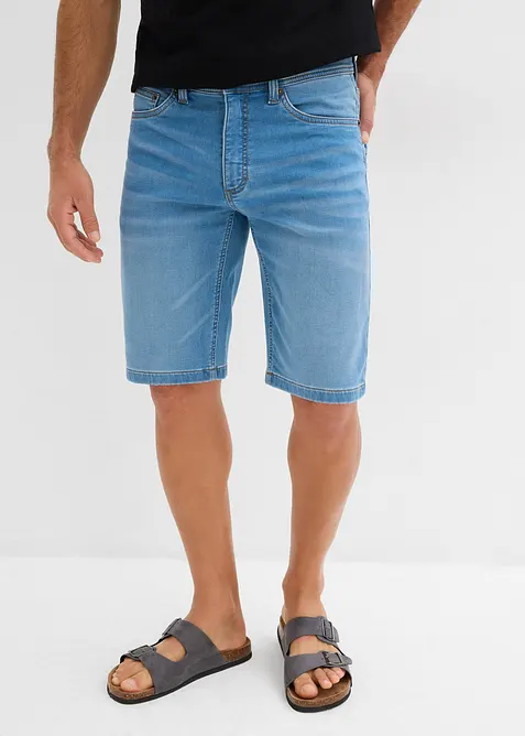 Bermudashorts i sweat-denim, Slim Fit (2-pack), bonprix