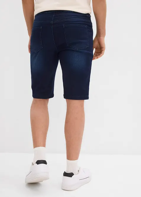 Sweat bermudashorts i denim med komfortlinning, Regular Fit (2-pack), bonprix