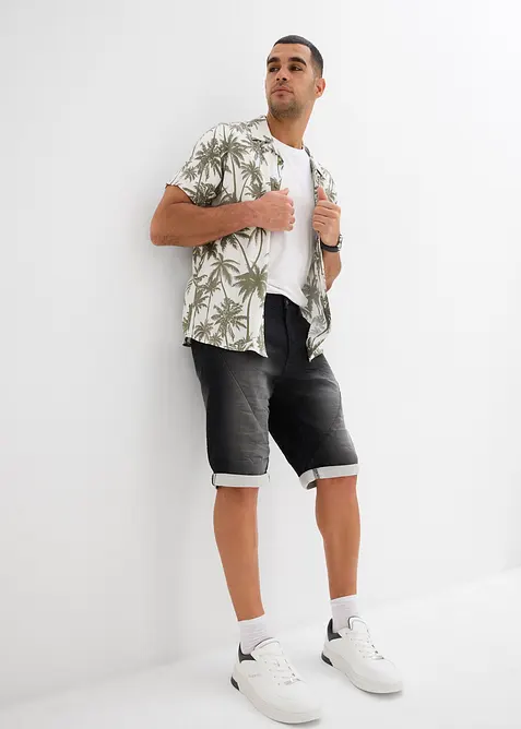 Bermudashorts i sweat-denim, Relaxed Fit, bonprix