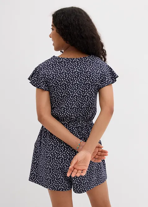 Jersey jumpsuit i økologisk bomull med elastan, bonprix