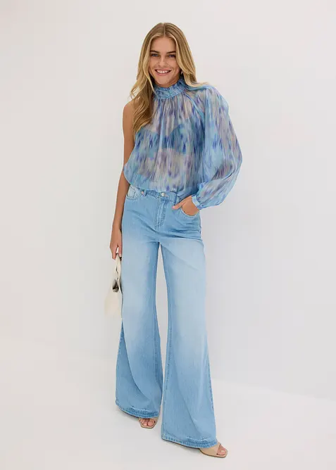 One shoulder-chiffonbluse, bonprix