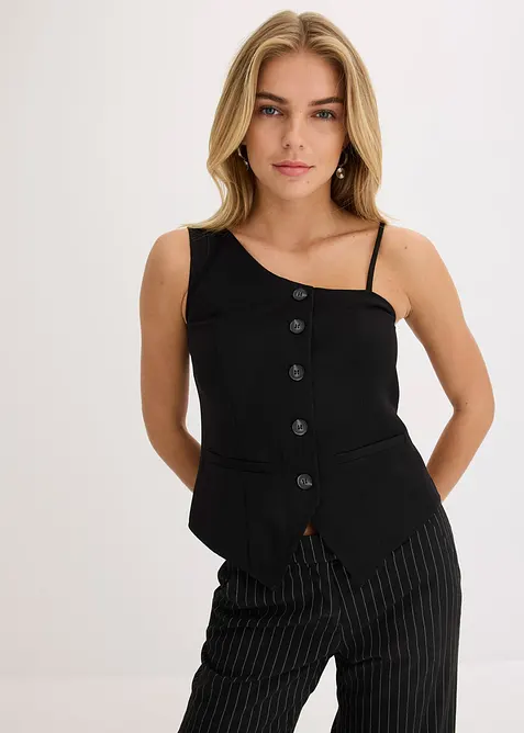 Vest med knappestolpe, bonprix