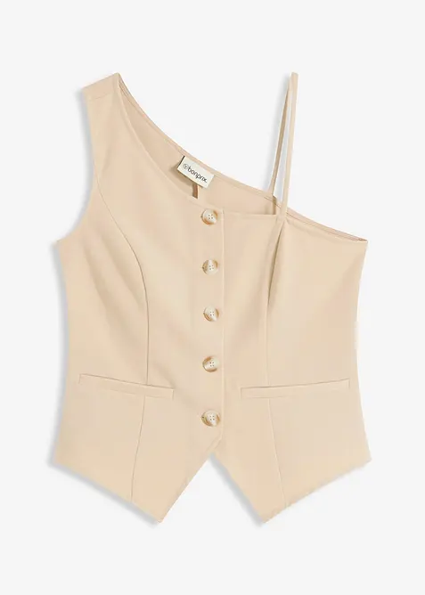 Vest med knappestolpe, bonprix