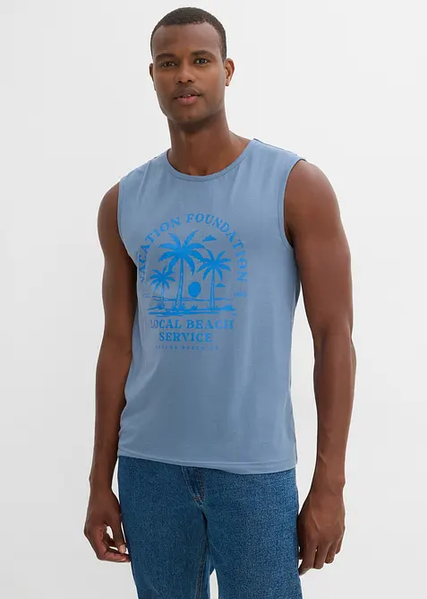 Singlet i 100% &oslash;kologisk bomull, bonprix