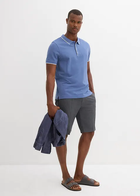 Piké-poloskjorte i ren bomull, bonprix