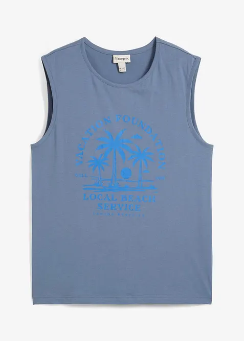 Singlet i 100% &oslash;kologisk bomull, bonprix