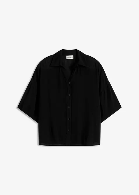 Kort strandbluse i lett viskose, bonprix