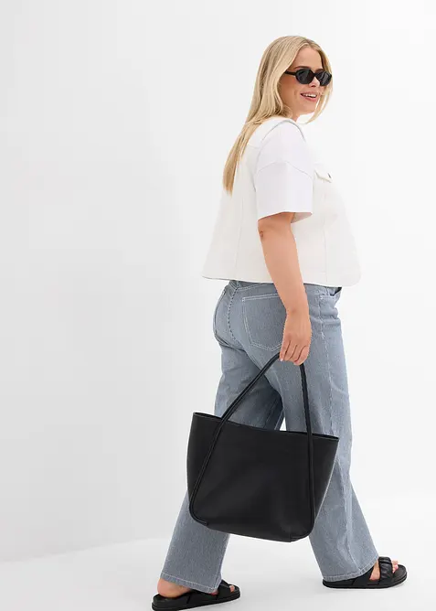 Jeansvest med stretch, bonprix