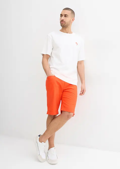 T-skjorte med trykk på ryggen, Loose Fit, bonprix