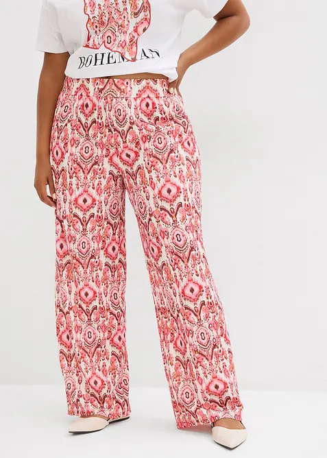 Pull on-bukse i strukturert krepp, bonprix